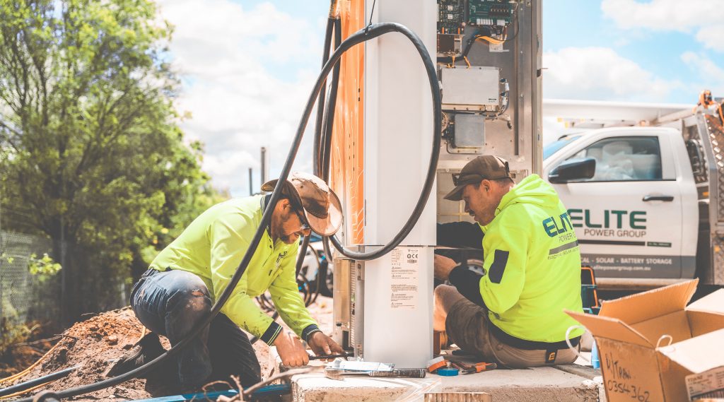 EV charger installation